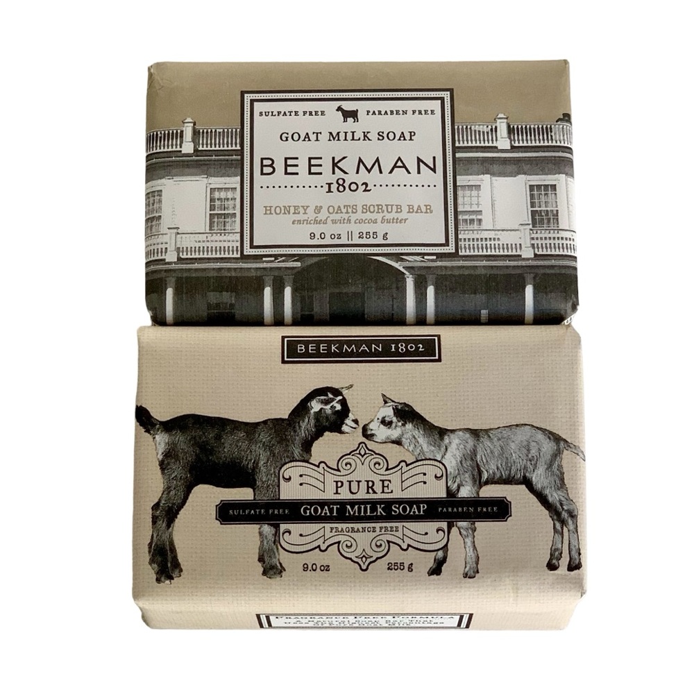 Lot/2 🐐Beekman 1802 Goat Milk Bar Soap 9 oz Lg Full Size NEW